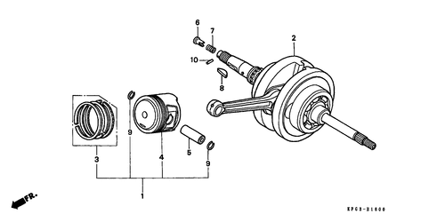  Vilebrequin/ Piston