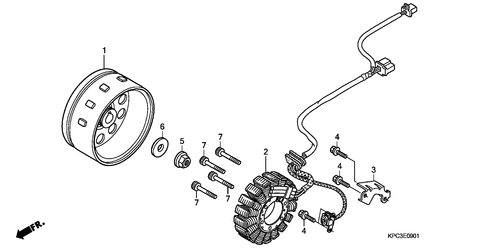  Generator (xl125v7/ 8)