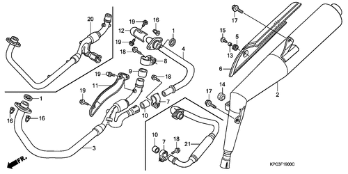  Abgas-schalldämpfer (xl125v1/ 2/ 3/ 4/ 5/ 6)