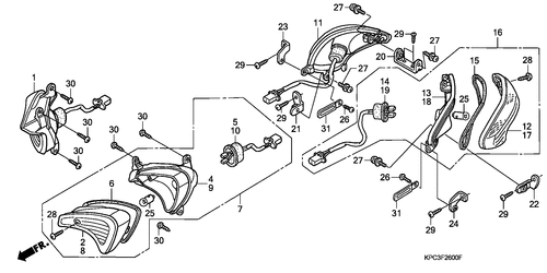  Blinker (xl125v1/ 2/ 3/ 4/ 5/ 6)