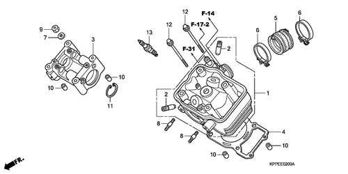  Zylinderkopf (cbr125r/ Rs/ Rw5/ Rw6/ Rw8)