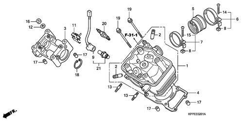  Zylinderkopf (cbr125rw7/ Rw9)