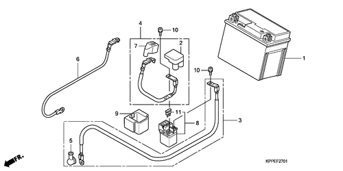  Batterie (cbr125rw7/ Rw9)