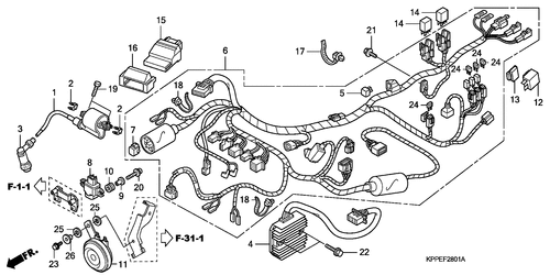  Kabelbaum (cbr125rw7/ Rw9)