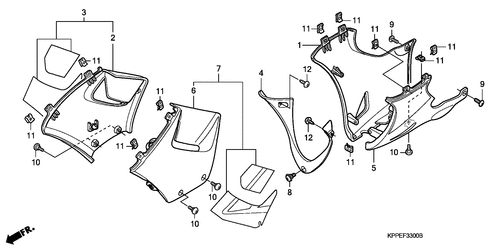  Under Cowl (cbr125r/ Rs/ Rw5/ Rw6/ Rw8)