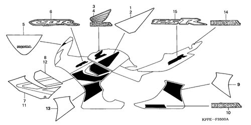  Marke/ Streifen (cbr125r/ Rw5/ Rw6)