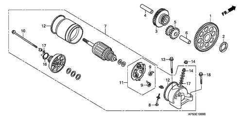  Motor De Arranque (crf230f3/ 4/ 5/ 6/ 7)
