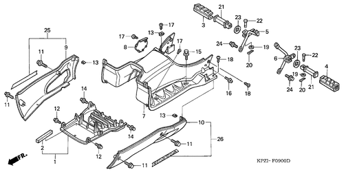  Floor Panel/ Pillion Step