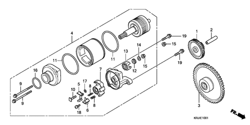  Moteur De Demarrage (fes1257/ A7)(fes1507/ A7)