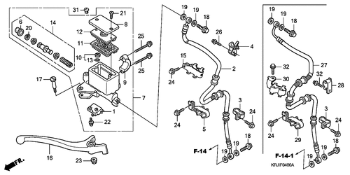  Frechts Brake Master Cylinder (fes125)(fes150)