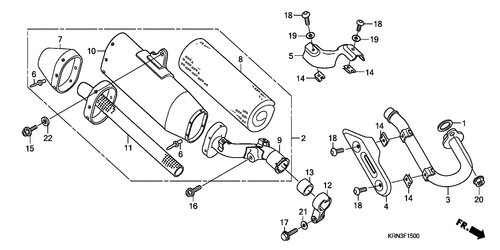  Abgas-schalldämpfer (crf250r4)