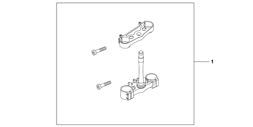  Set Triple Clamps Top & Bottom
