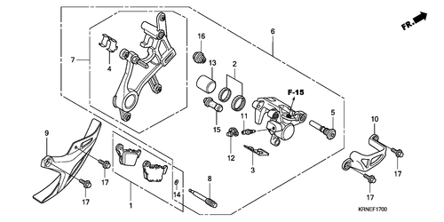  Hinterrad-bremssattel