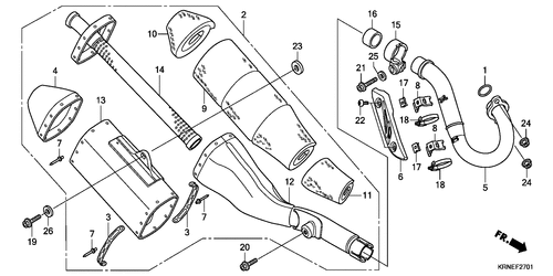  Abgas-schalldämpfer (crf250rb)