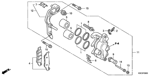  Front Brake Caliper