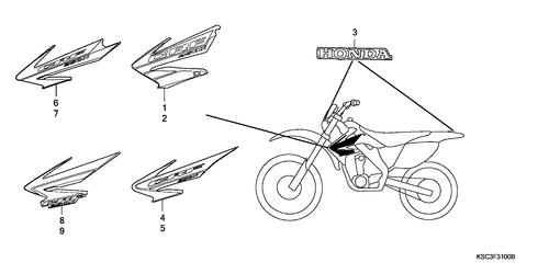  Marke (crf250x4/ 5/ 6/ 7)