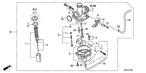  Vergaser (crf100f)