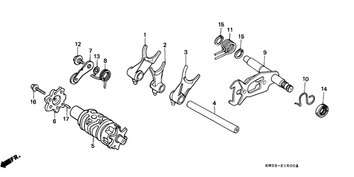  Gearshift Drum