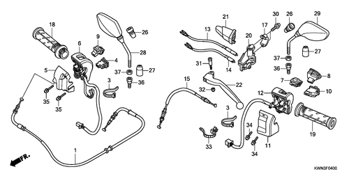 Handle Lever/ Switch/ Cable
