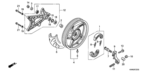  Rear Wheel/ Swingarm