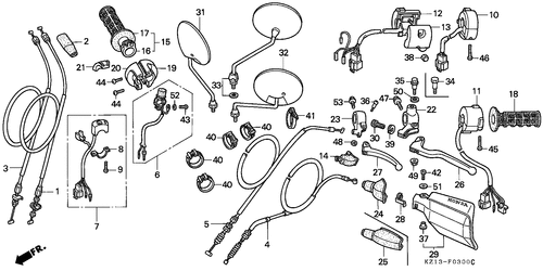  Handle Lever/ Switch/  Cable (b/ Dk/ Ed/ U)