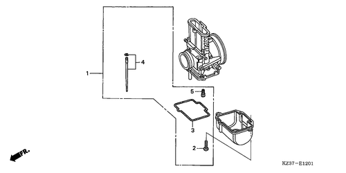  Zusaetzlicher Vergaser Bauteilesatz (cr250r2,3)