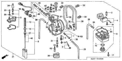  Vergaser (cr250r4-7)