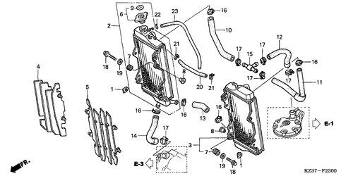  Kuehler (cr250r2-4)