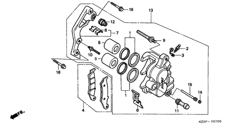  Vorderrad-bremssattel