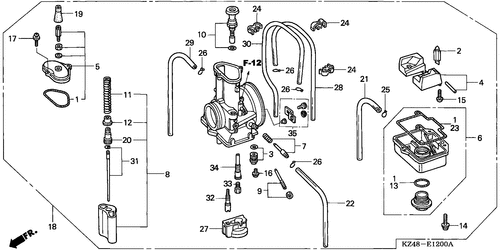  Vergaser (cr125r2,3)