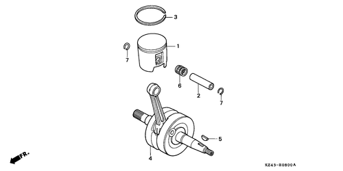  Vilebrequin/ Piston