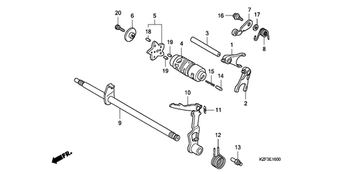  Gearshift Drum