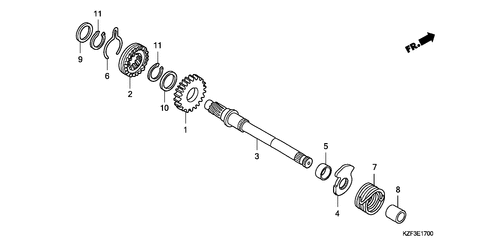  Kick Starter Spindle