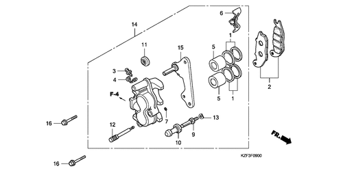  Front Brake Caliper