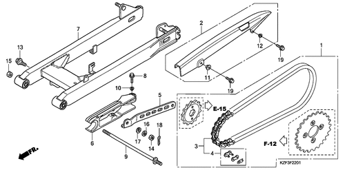  Swingarm/ Chain Case (gr)