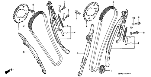  Nockenwellenkette/ Spannvorrichtung