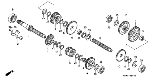  Getriebe (vt1100cs/ Ct-cm/ Sw)