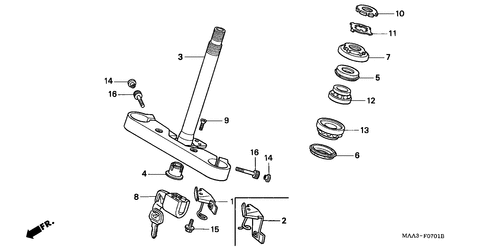  Lenkschaft (vt1100c2)