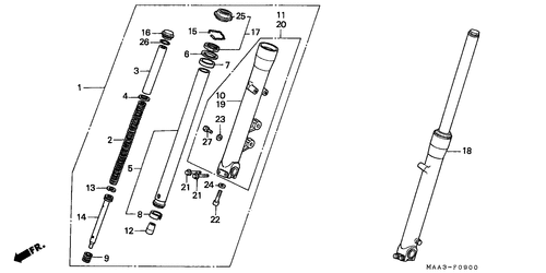  Gabel, Vorne (vt1100c)