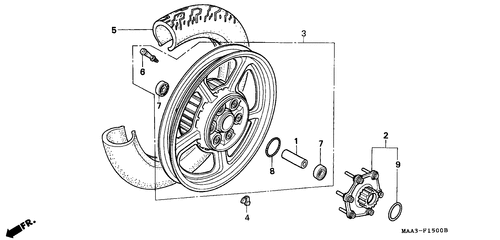  Roue Arriere (vt1100c)