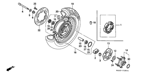  Roue Arriere (vt1100c2)