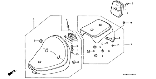  Sitz (vt1100cs/ Ct)