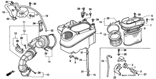  Filtre A Air (vt1100c)