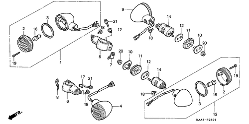  Blinker (vt1100cv/ Cw/ C2)