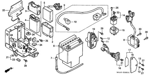  Batteria (vt1100cv/ Vw/ V2)