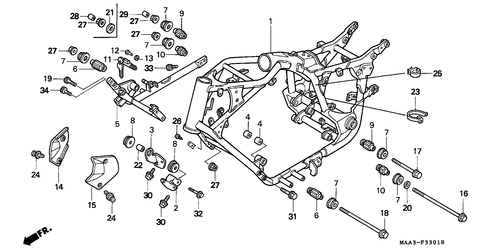  Frame Body (vt1100c2)