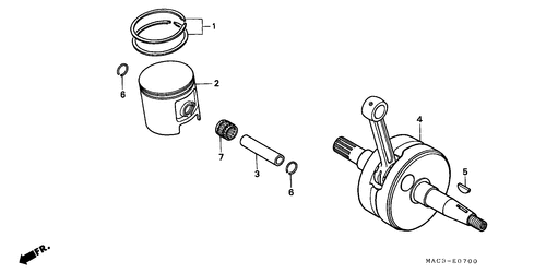  Vilebrequin/ Piston