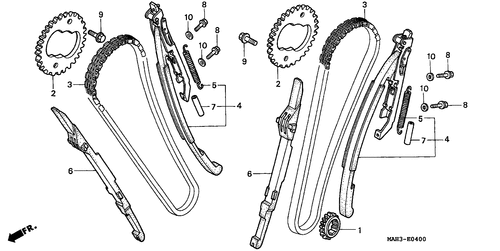  Nockenwellenkette/ Spannvorrichtung
