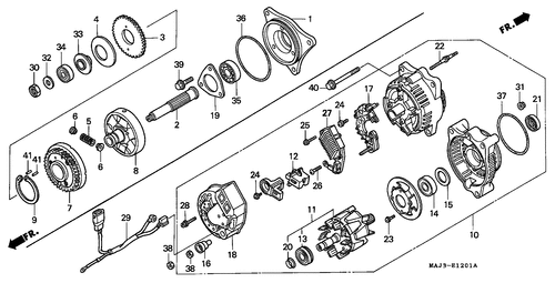  Generator (st1100t/ V/ W/ At/ Av/ Aw)
