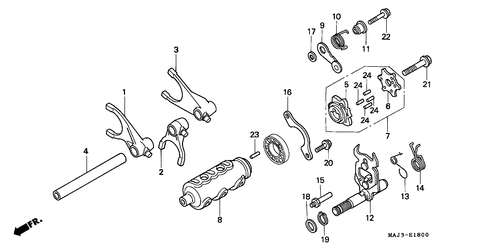  Gearshift Drum